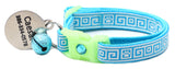 Greek Key Breakaway Cat Collar