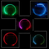 Usb Rechargeable Glow-In-The-Dark Pet Collar With Three Flashing Modes